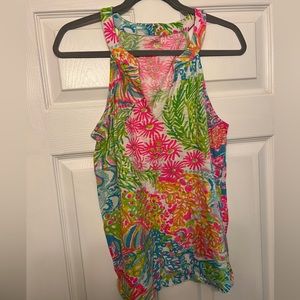 Lilly Pulitzer MULTI LOVERS CORAL tank